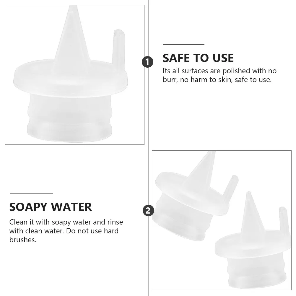 

20 шт. силиконовых клапанов для молокоотсосов, совместимых с ручными и электрическими моделями, сменные аксессуары, гладкие, безопасные, без заусенцев