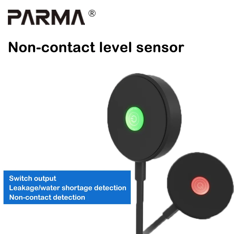 Liquid level sensor - non-contact capacitive water level detection, external attached water level control switch
