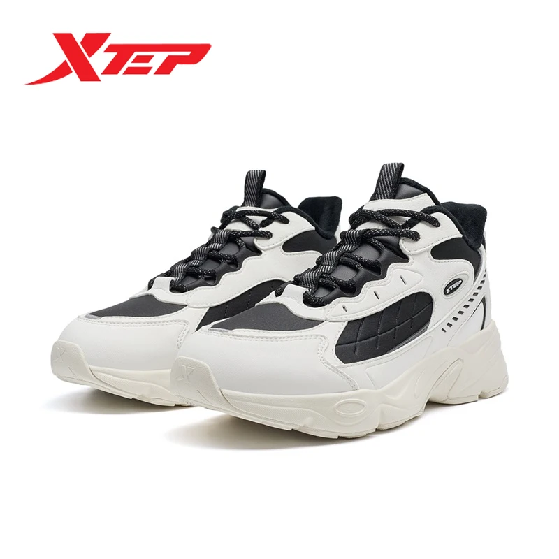 Xtep You Mu Cotton Shoes For Women 2024 Winter Sports Shoes Comfortable Breathable Soft Cushion Universal Sneakers 876418370006