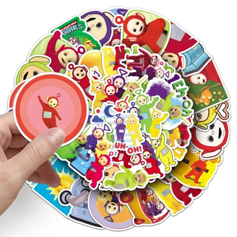 50 Stuks Teletubbies Cartoon Leuke Cartoon Water Cup Laptop Bagage Desktop Briefpapier Skateboard Koelkast Decoratie Sticker