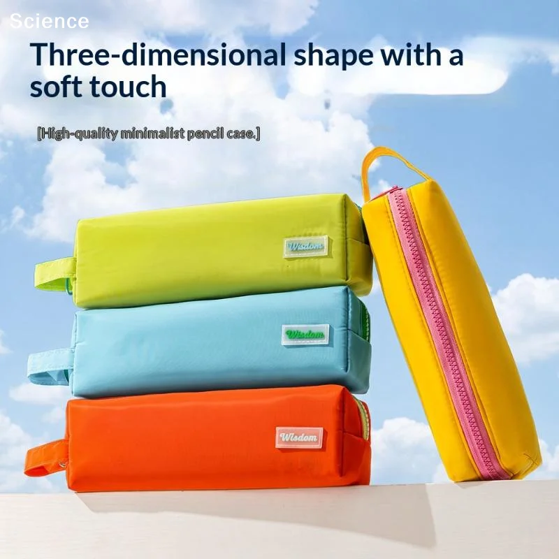 1Pcs Portable Creative Pencil Box New Large Capacity Pencil Case Colourful Stationery Bag For Students