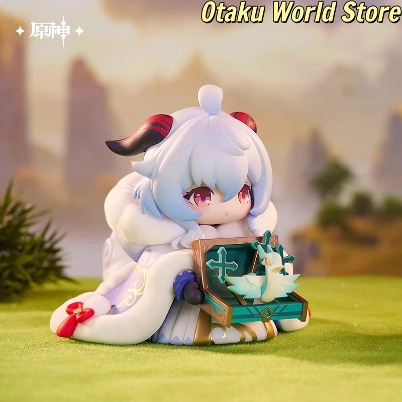 Figuras de versión Q de Ganyu, modelo ornamental Mihoyo Genshin Impact Ganyu, Cosplay de Anime, modelo de juego de dibujos animados, regalo de cumpleaños y Halloween