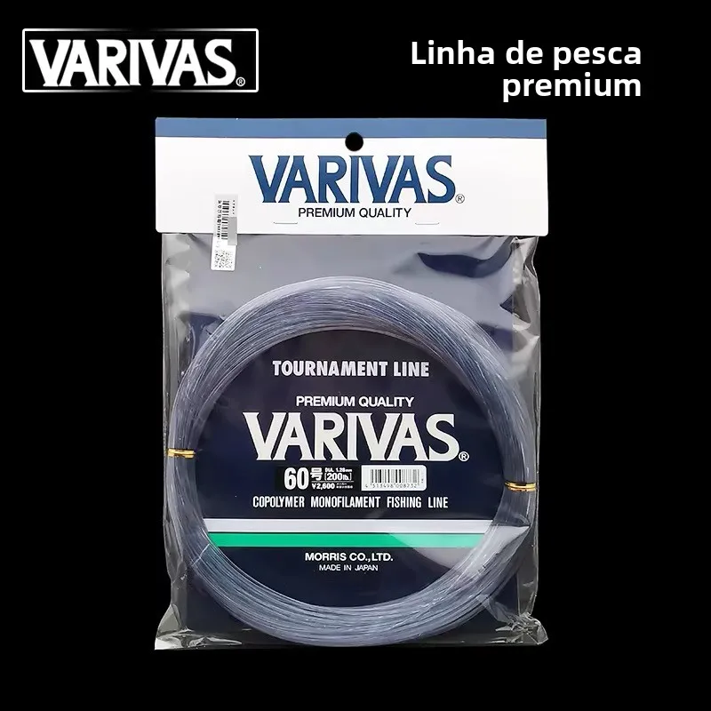 Linha Varivas Big Game Leader 50m para Pesca de Atum com Placa de Ferro, Linha de Nylon para Trolling, Equipamento de Pesca, ...