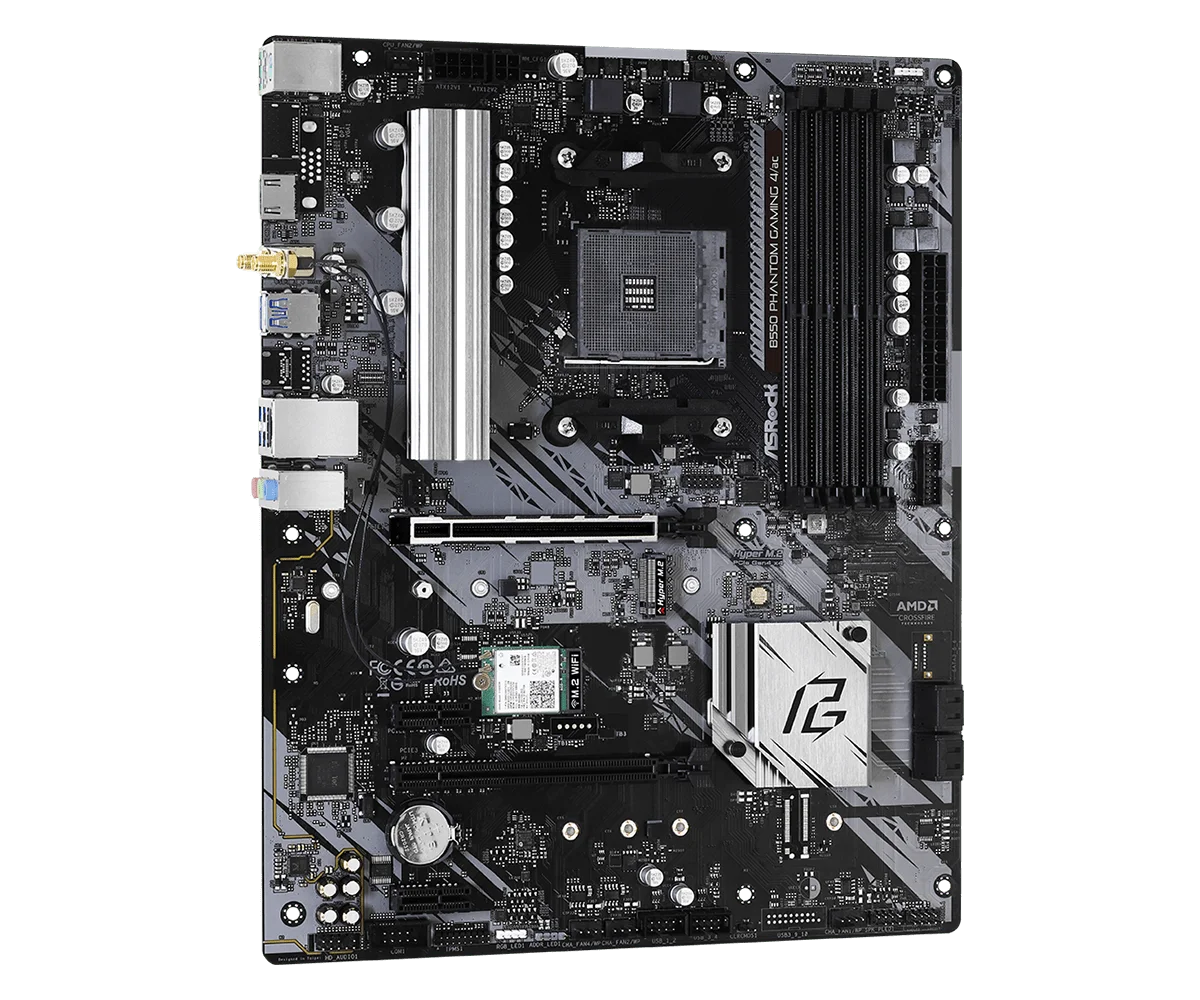 ASROCK B550 PHANTOM GAMING 4 AMD B550 Motherboard ATX For Socket AM4 AMD Ryzen 5600X 5800X 5900X 3600 cpu DDR4 PCIe 4.0 M.2