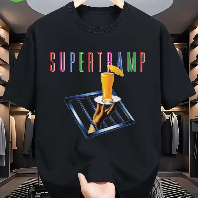Supertramp Crime of the Century Vintage Band T-Shirt for Men | 100% Soft Retro Graphic Tee with Bold
