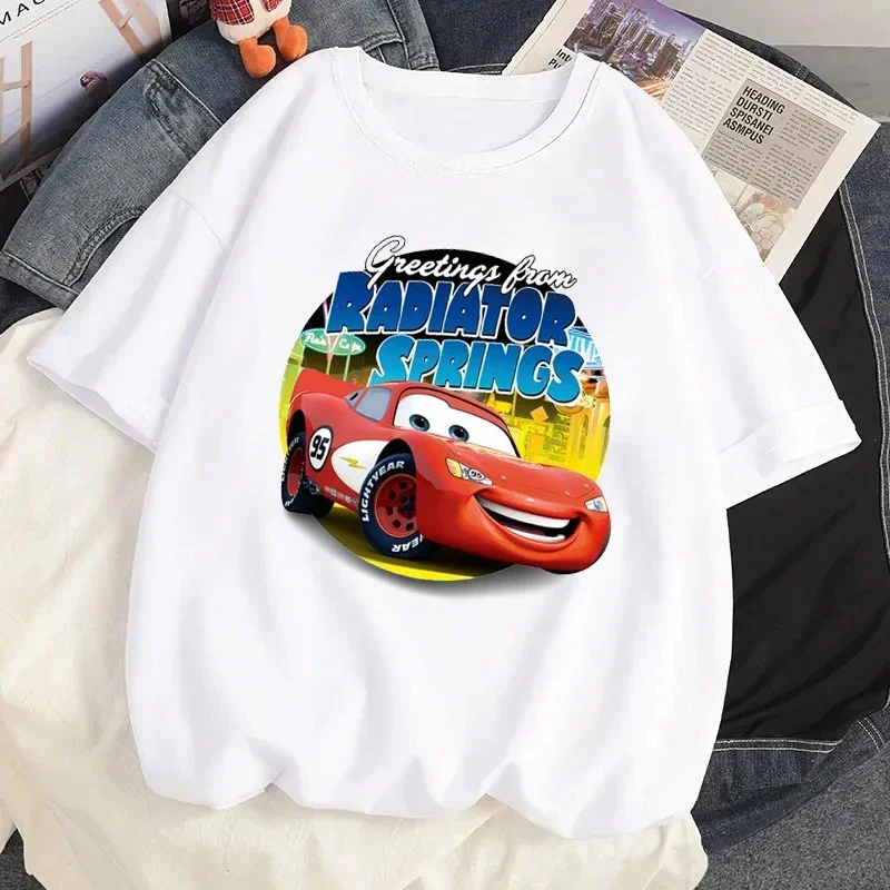 Kawaii Women T-shirt Fashion Cars Graphic Printed Short Sleeve Tee Shirt Female Casual Unisex Streetwear Harajuku Clothing Y2k