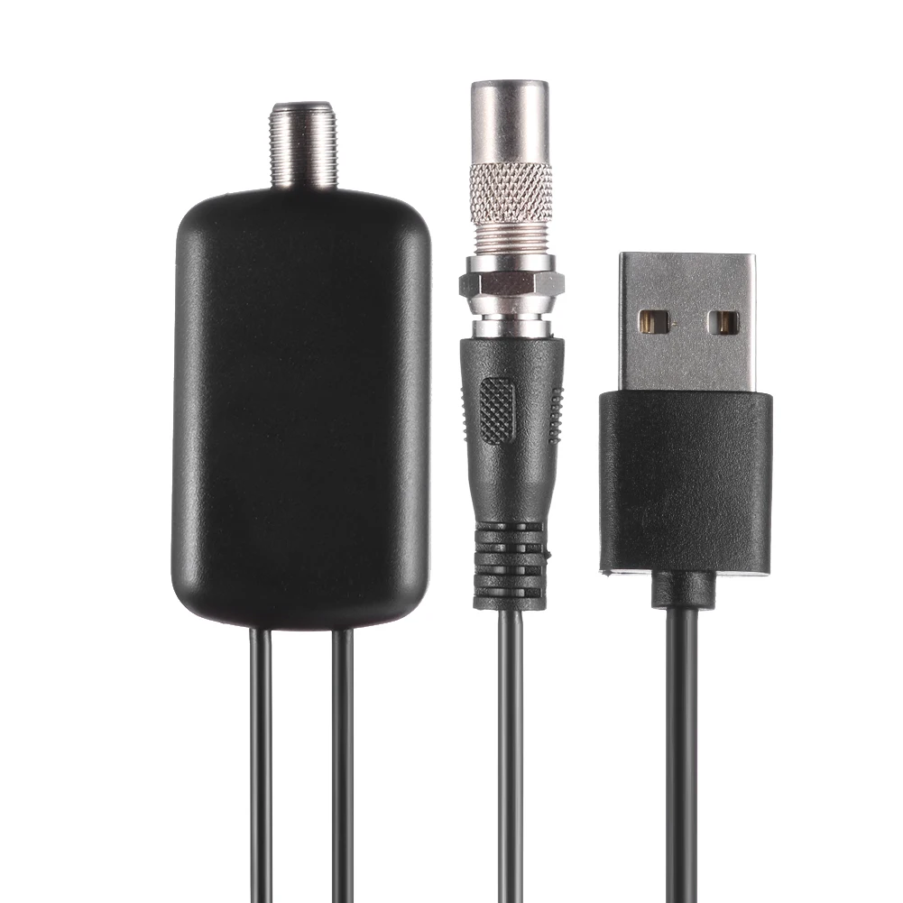 เครื่องขยายสัญญาณ HDTV ระดับมืออาชีพ เสาอากาศทีวีดิจิตอล HD สำหรับใช้ภายในอาคาร ติดตั้งง่าย กำลังขยายสูง 25dB พร้อมแหล่งจ่ายไฟ USB