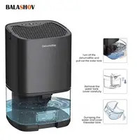 Deshumidificador de aire portátil, máquina absorbente de humedad silenciosa, secador de aire para el hogar, dormitorio, oficina, cocina, desodorante, enchufe UE/EE. UU.