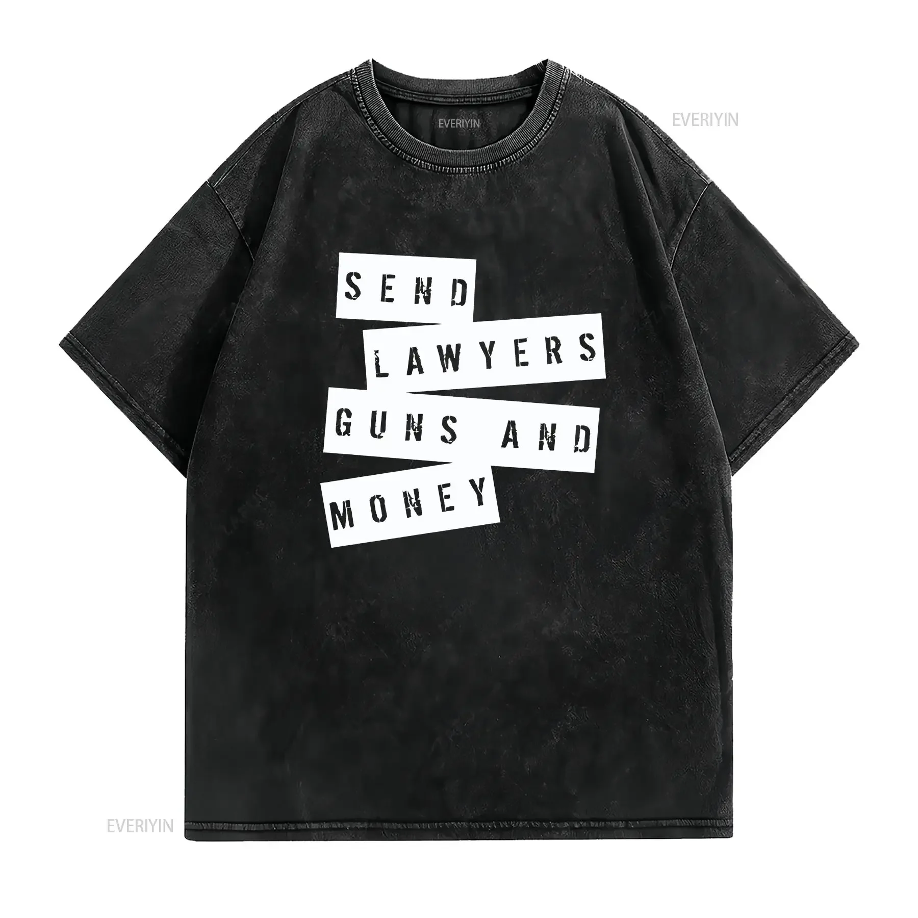 Send Lawyers Guns and Money Warren Zevon T Shirt New vintage Washed graphic Slightly homme Breathable Comfortable Soft Unisex