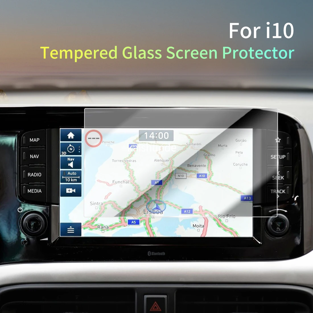 Car Stickers Meters Protector For 26 HYUNDAI i10 Tempered Glass Protective Film Display Navigation Vehicle