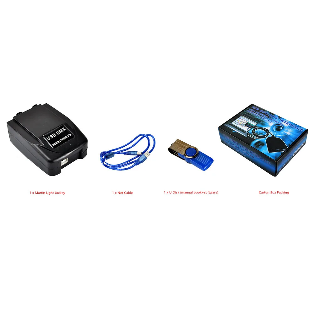 3PIN أصلي مارتن لايت جوكي USB 2.95 DMX واجهة 1024 قناة البرمجيات USB DMX PC ثلاثية الأبعاد المرحلة وحدة تحكم في الإضاءة WIN7 WIN10