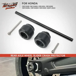 CRF 250 450 Rear Axle Wheel Crash Sliders For Honda CRF450R CRF450L CRF450X CRF250R CRF250RX 2009-2024 Swingarm Spindle Guard