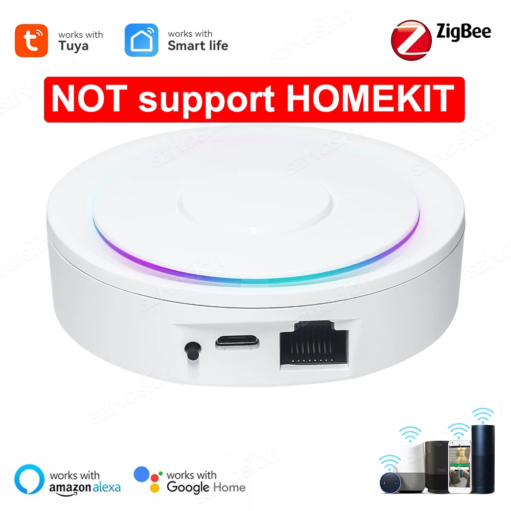 Zigbee 3.0 Gateway Hub Werkt Met Homekit Tuya Smart Home Bridge Smart Life Draadloze Afstandsbediening Voor Alexa Google Home