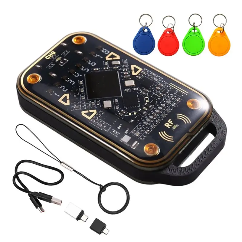 LXYB18B Chameleon V3.0 RFID Smart Chip Emulator Smart Card Reader Read Writer ID IC Smart Card Tag Copyer +4XUID Keychain