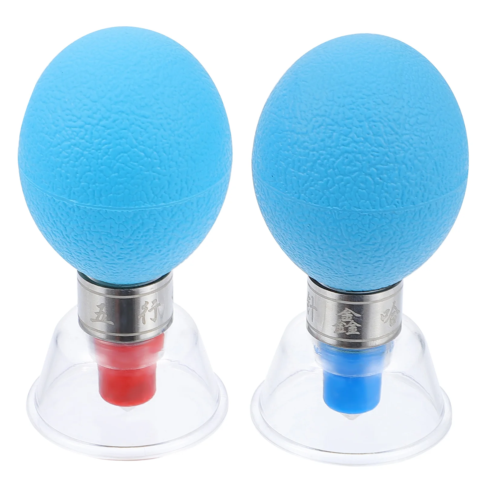 

2 Pcs Suckers Cupping Device Back Leg Massage Vacuum Cans Household Suction Cups Home Apparatus Blue Portable