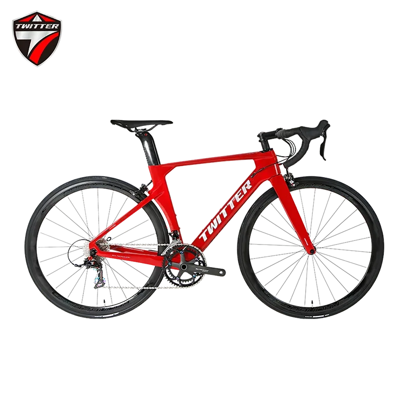 TWITTER-Carbon Fiber Road Bike Wheels, R10, 43.5cm, 56cmV, Brake-RS-22S, Inner Wiring, Breaking Wind Racing,T800,700*25C Wheels,