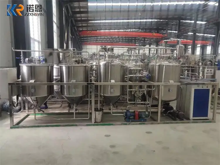 Electrical Cooking Small Scale Vegetable Groundnut Coconut Sunflower Oil Refining Machine