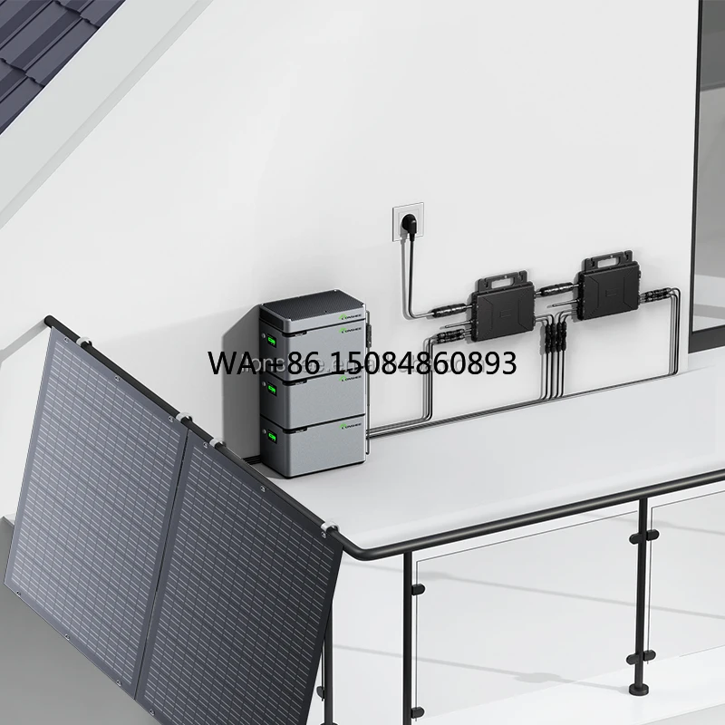 Solar balcony power generationGermany Warehouse 800W-6kw Easy Installation Balcony Solar System Home Residential Garden