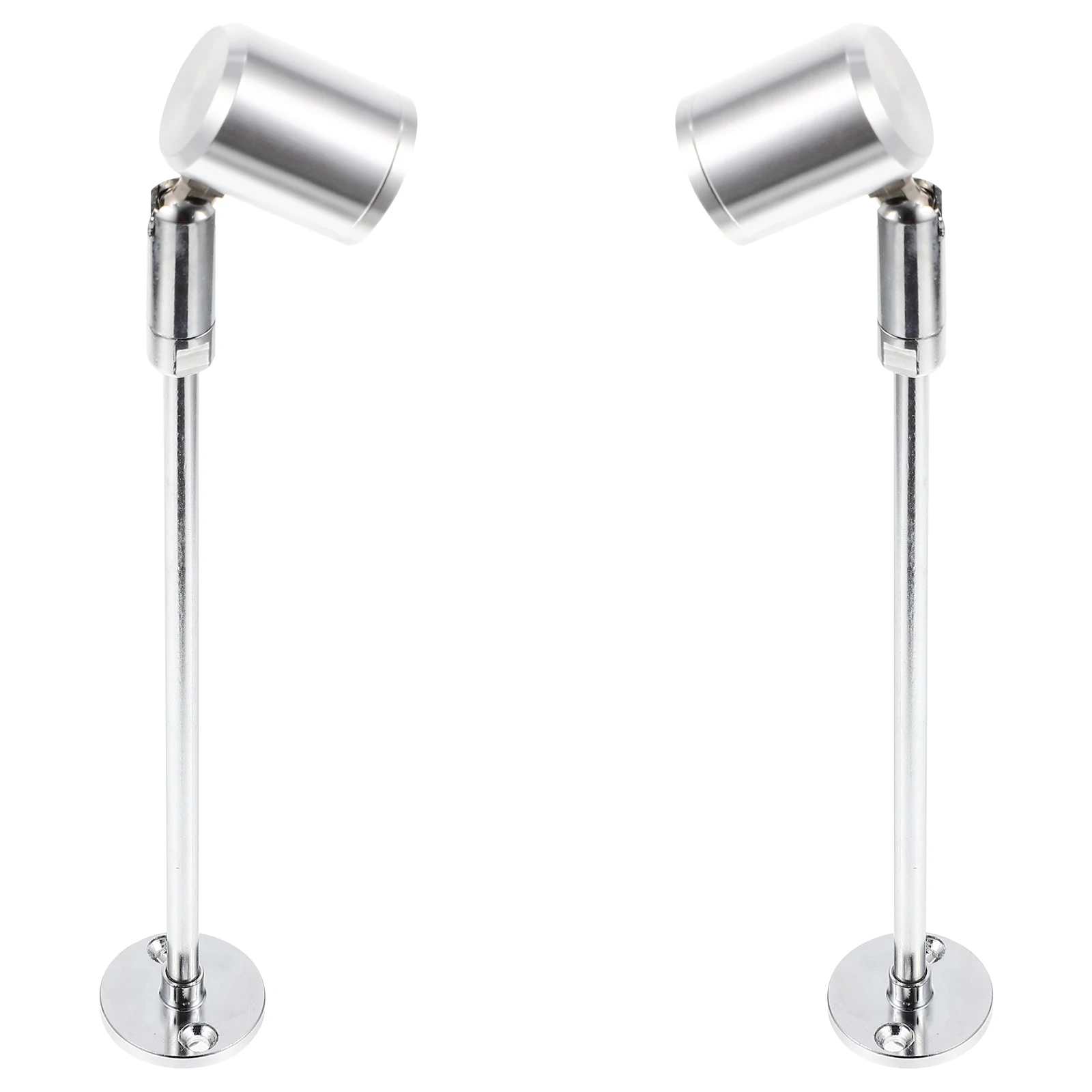 

2PCS Spotlight LED Cabinet Display Lights for Jewelry Bookshelf Warm White 3000-3200K Metal Stake Mini Lighting