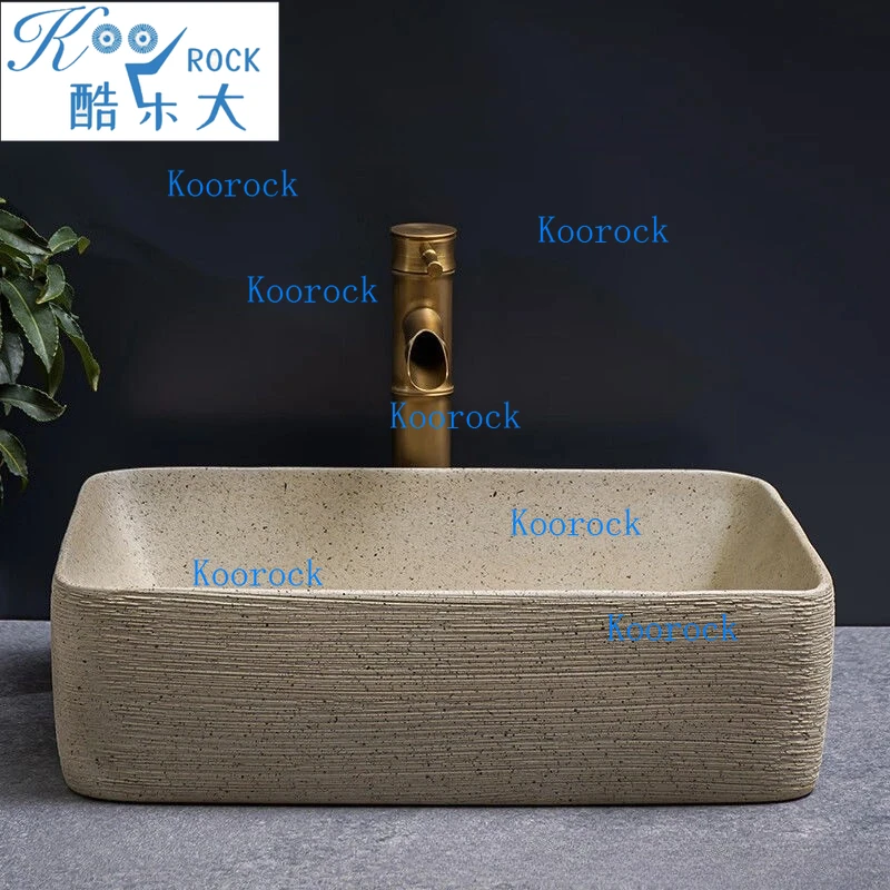 48x36x15cm Sink Basin, Jing De Zhen Modern Style Bathroom Wash Basin for Washing Hands and Face Minimalist Design Customized