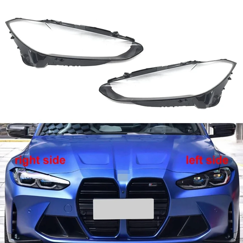 

Car Headlight Shell Lamp Shade Transparent Lens Cover Headlight Cover For-BMW 4 Series M4 F32 F33 F36 2020 2021