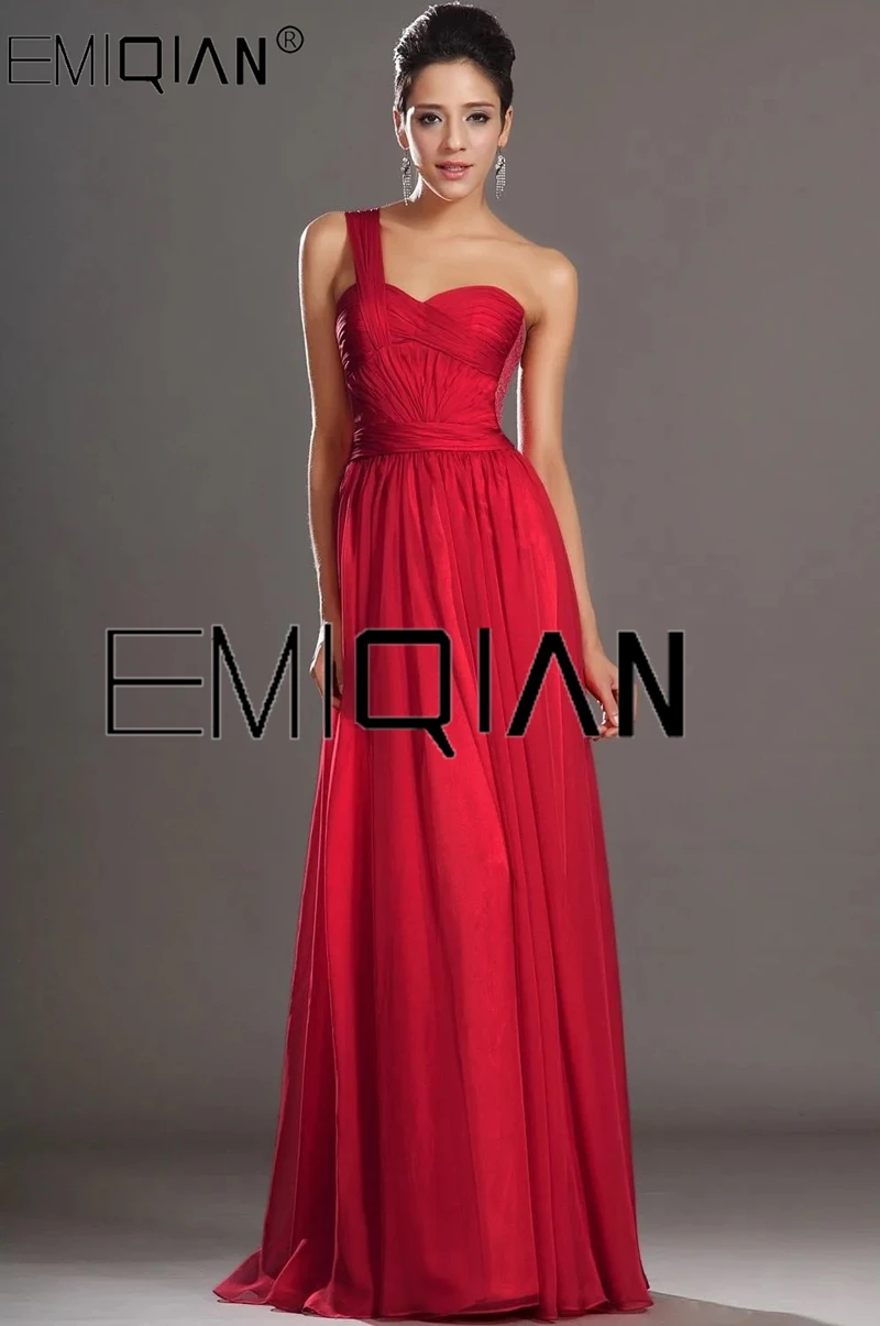 

New Designer Gorgeous One Shoulder A-Line Sweetheart Neckline Evening Dress