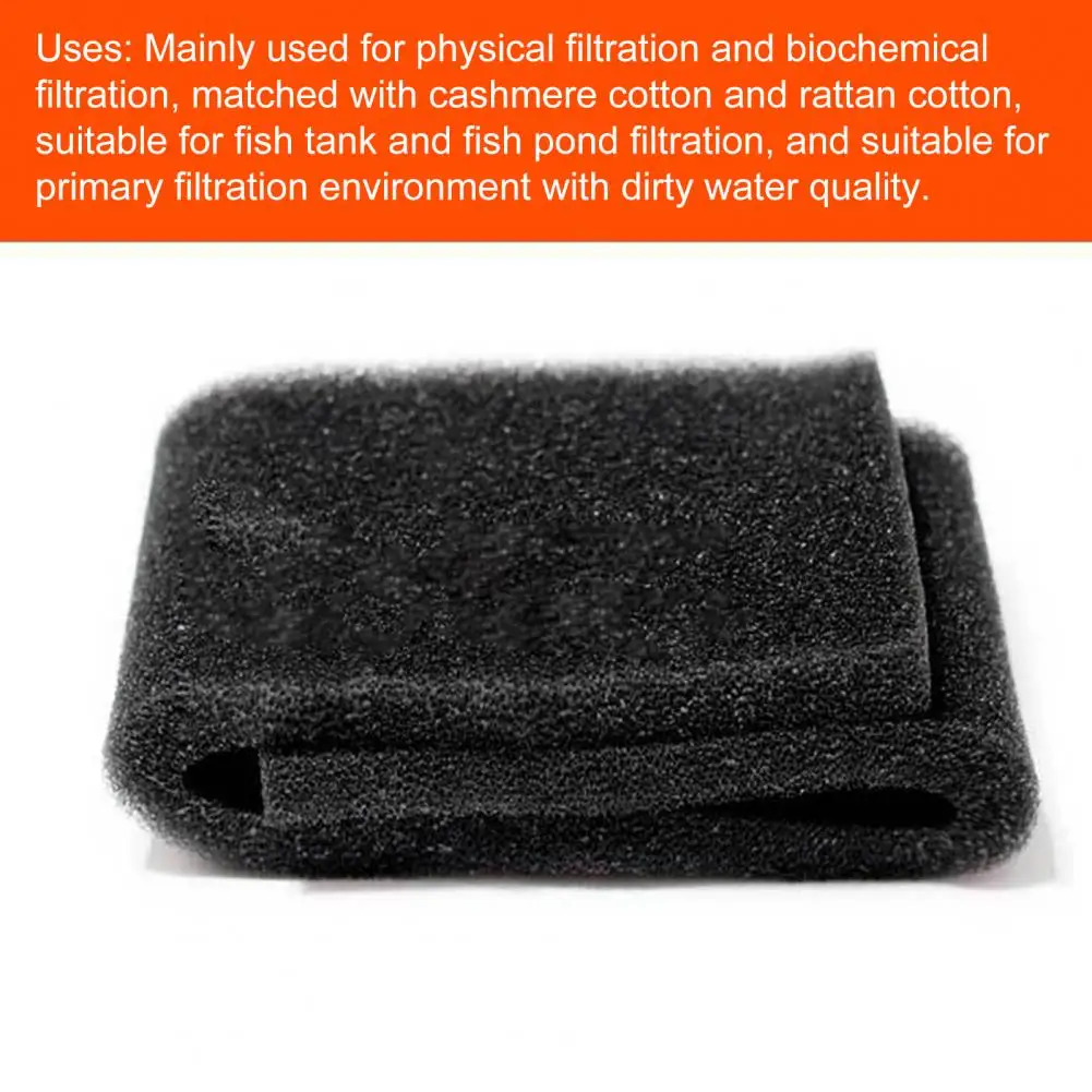 Durable Fish Tank Sponge Fish Accessory Reducing Mortality Daily Using Aquarium Filter Foam Reusable