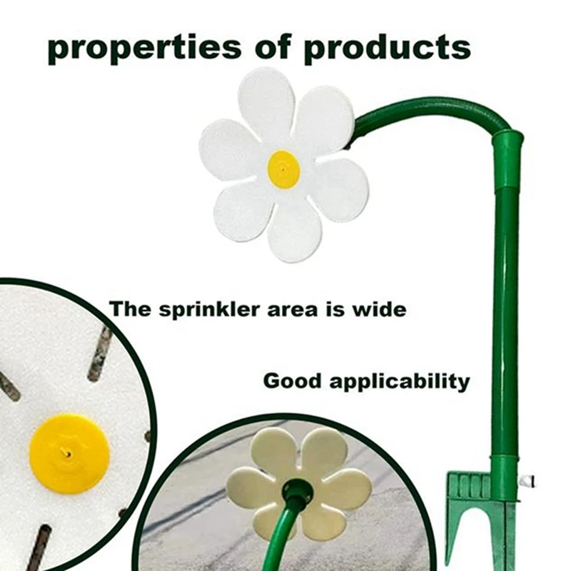 Watering Sprinkler Flower Shape Crazy Spin Sprinkler 720 Rotating Water For Yard Lawn Watering Irrigation Tool