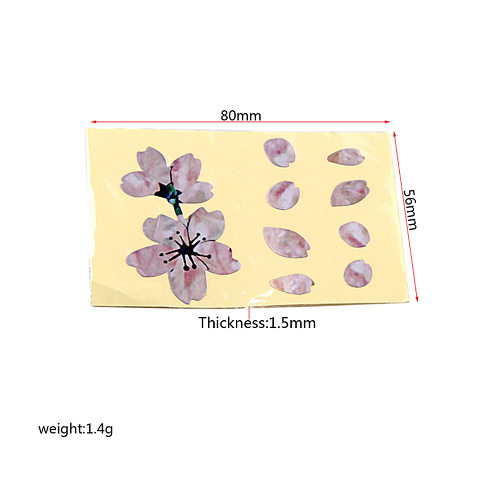 

Guitar Sticker Flower Stickers for Fret Panel Fingerboard Bass Fretboard Dot Cherry Blossom