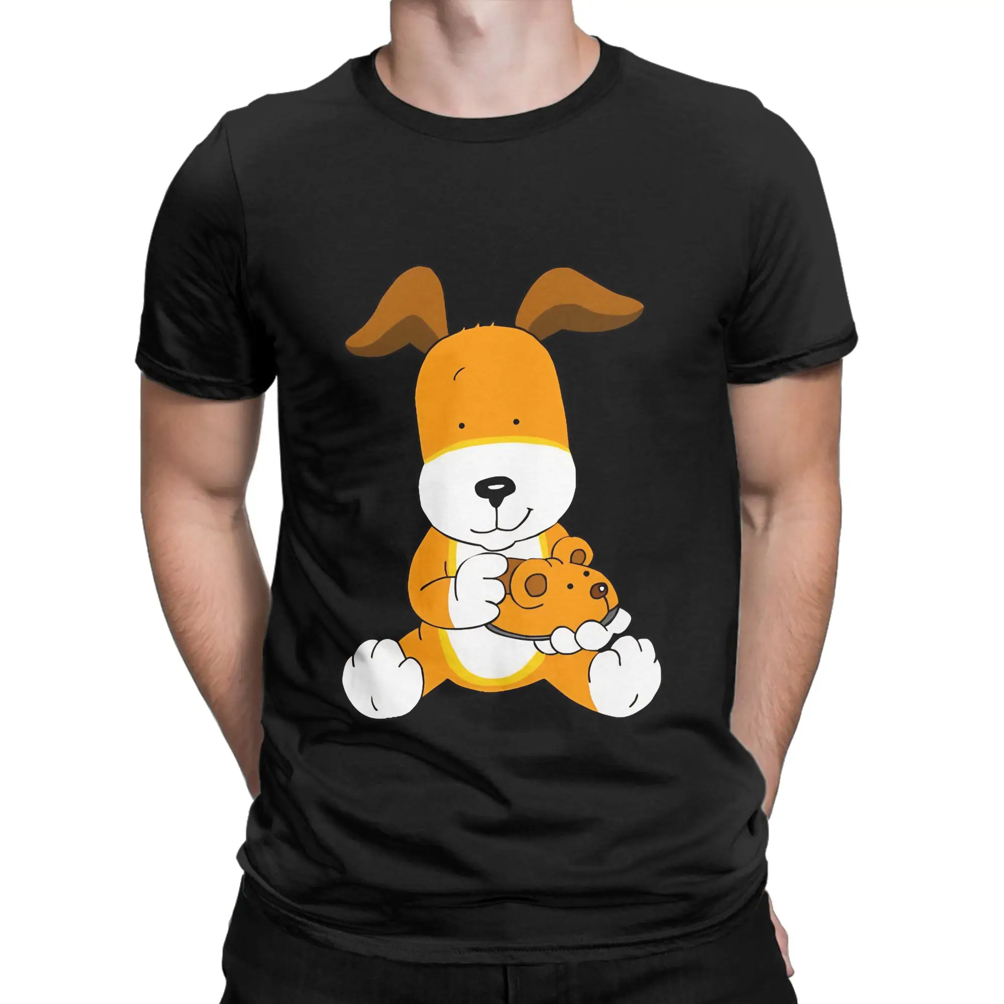 Kipper the dog Novelty 100% Cotton T-Shirt Kipper Tees Tops For Men