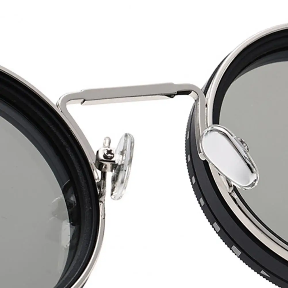 نظارات شمسية مستقطبة قابلة للتعديل 1-9 نظارات دائرية مع عدسات مرشح ND للرجال نظارات حماية من الأشعة فوق البنفسجية للسفر على الشاطئ #4