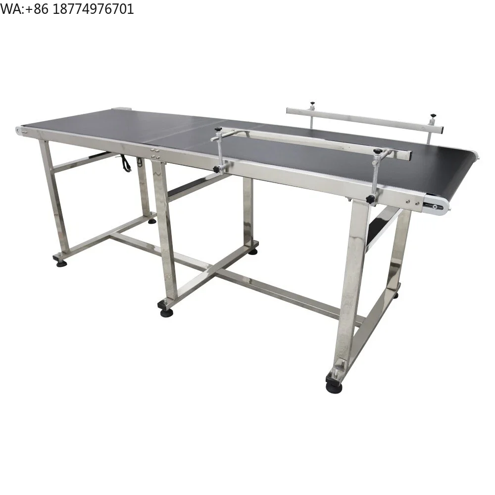 

Черный ленточный конвейер из ПВХ для производственных линий, плоская ленточная конвейерная система для упаковки пищевых продуктов, автоматизированный ленточный конвейер