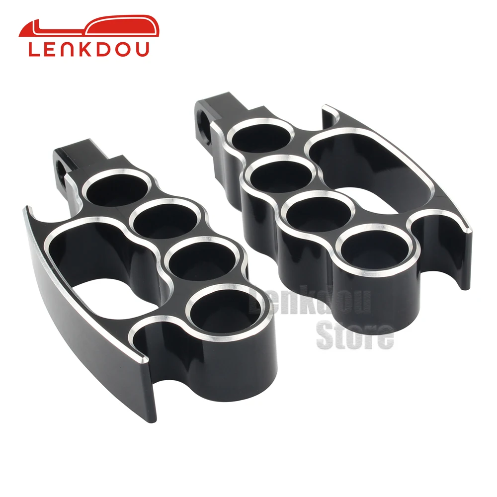 Flying Knuckle Foot Peg Footrests For Harley Sportster XL 883 1200 Touring Road King Dyna Softail V-Rod Motorcycle Accessories