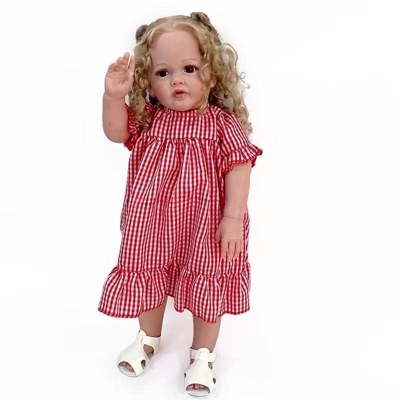 New 25inch Silicone Vinyl Reborn Baby Doll Toy for Girl Exquisite Princess Toddler Babies Child Birthday Gift