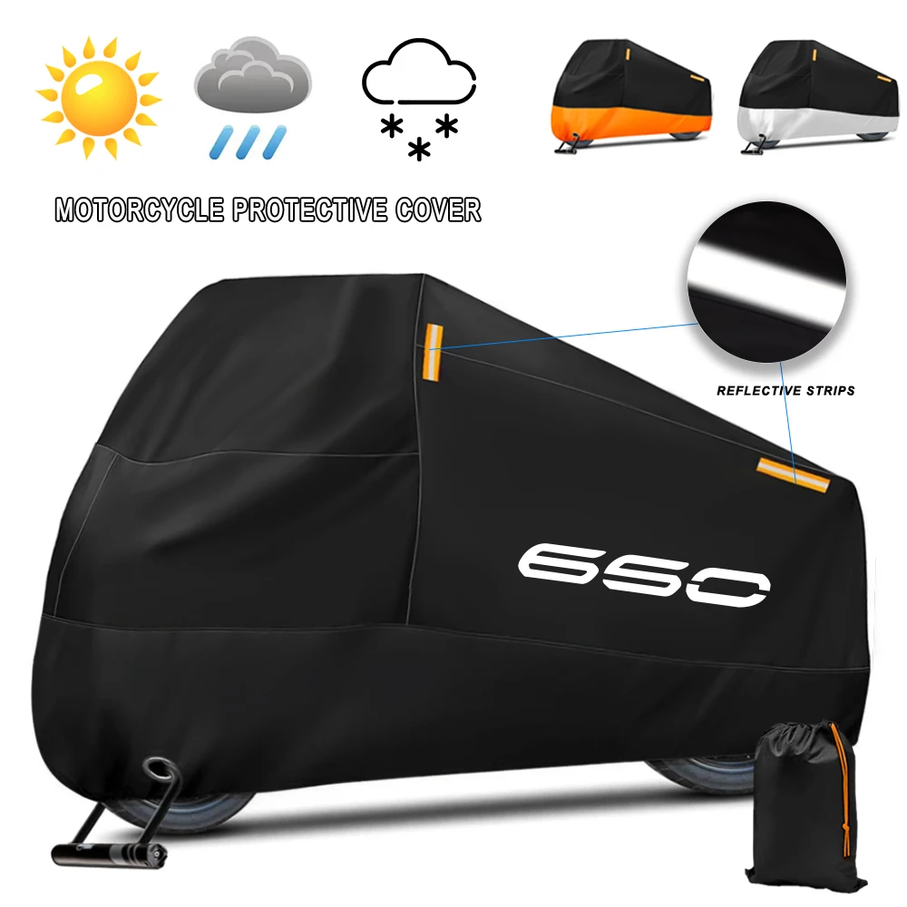 Motorcycle Cover Waterproof Outdoor Scooter UV Protector Dust Rain Cover For Z650 Ninja 650 Versys650 2017-2024 2023