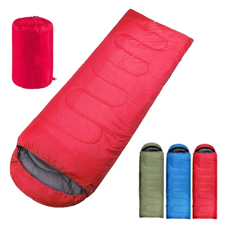 

Camping accessories ultralight compact bag backpacking gear warm envelope-type single person cotton custom printed sleeping bag