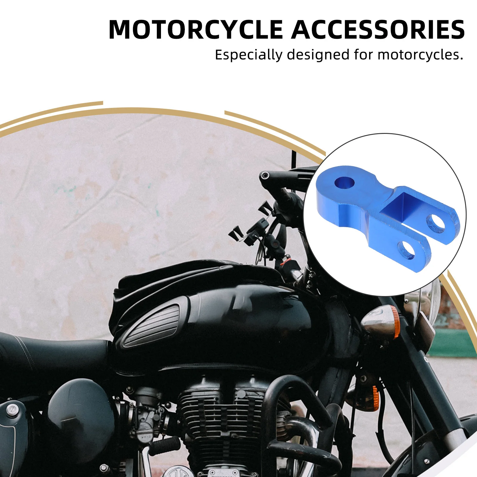 

1 Pair Aluminum Alloy Rear Shock Absorber Heightening Device Motorcycle Rear Riser For Motorcycle Parts Electric Vehicle Ride