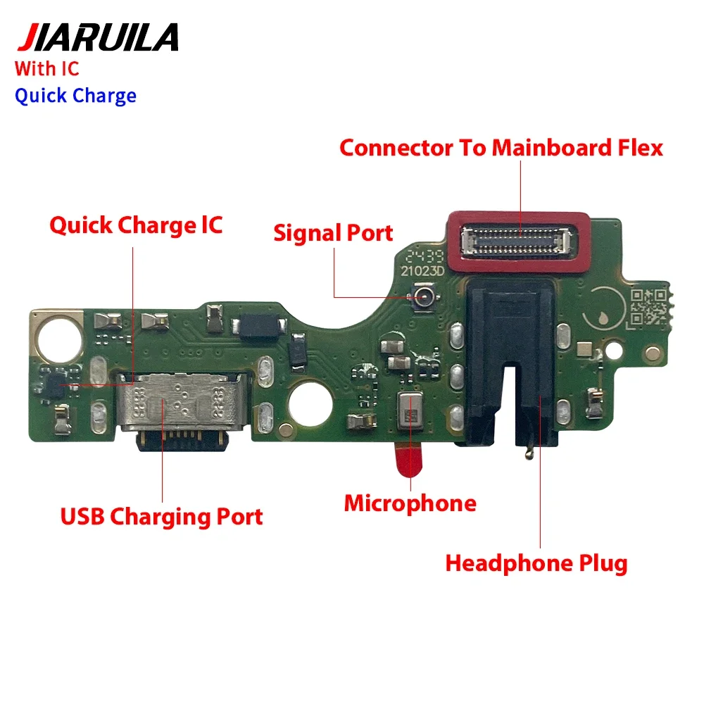 10Pcs USB Charger Charging Port Dock Connector Board Flex Cable For Infinix Hot 60i 5G X6730 Hot 50 4G Smart 10 X6725 Note 50X