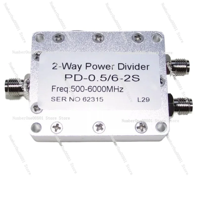 

PD-0,5/6-2S 0,5–6 ГГц, 30 Вт, разветвитель мощности SMA RF 1/2, импеданс 50 Ом, потеря вставки ≤ 1,0 дБ