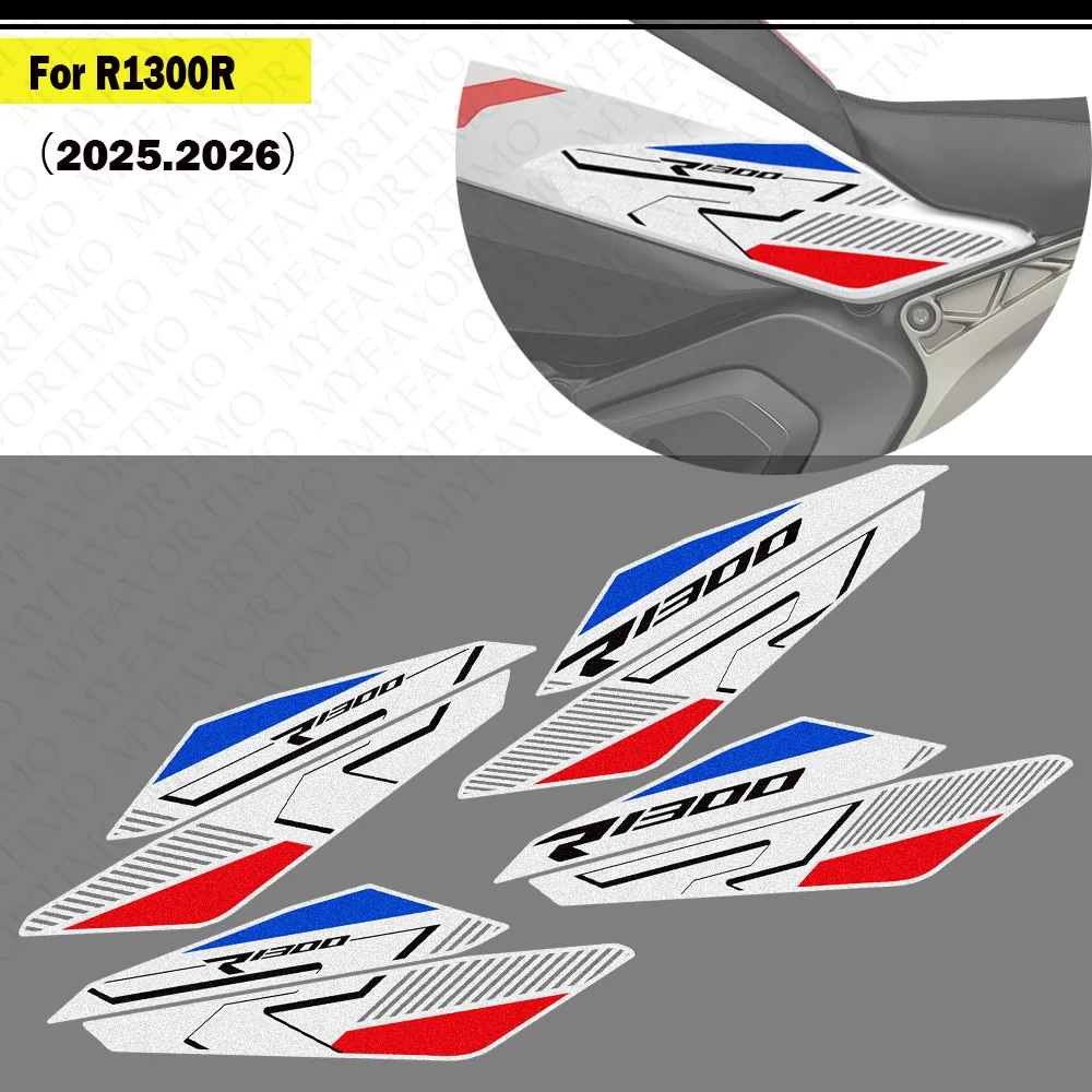 For R1300R R 1300 R R1300 2025 2026 Motorcycle Tank Pad TankPad Cap Grips Gas Fuel Knee Stickers Decals Protector