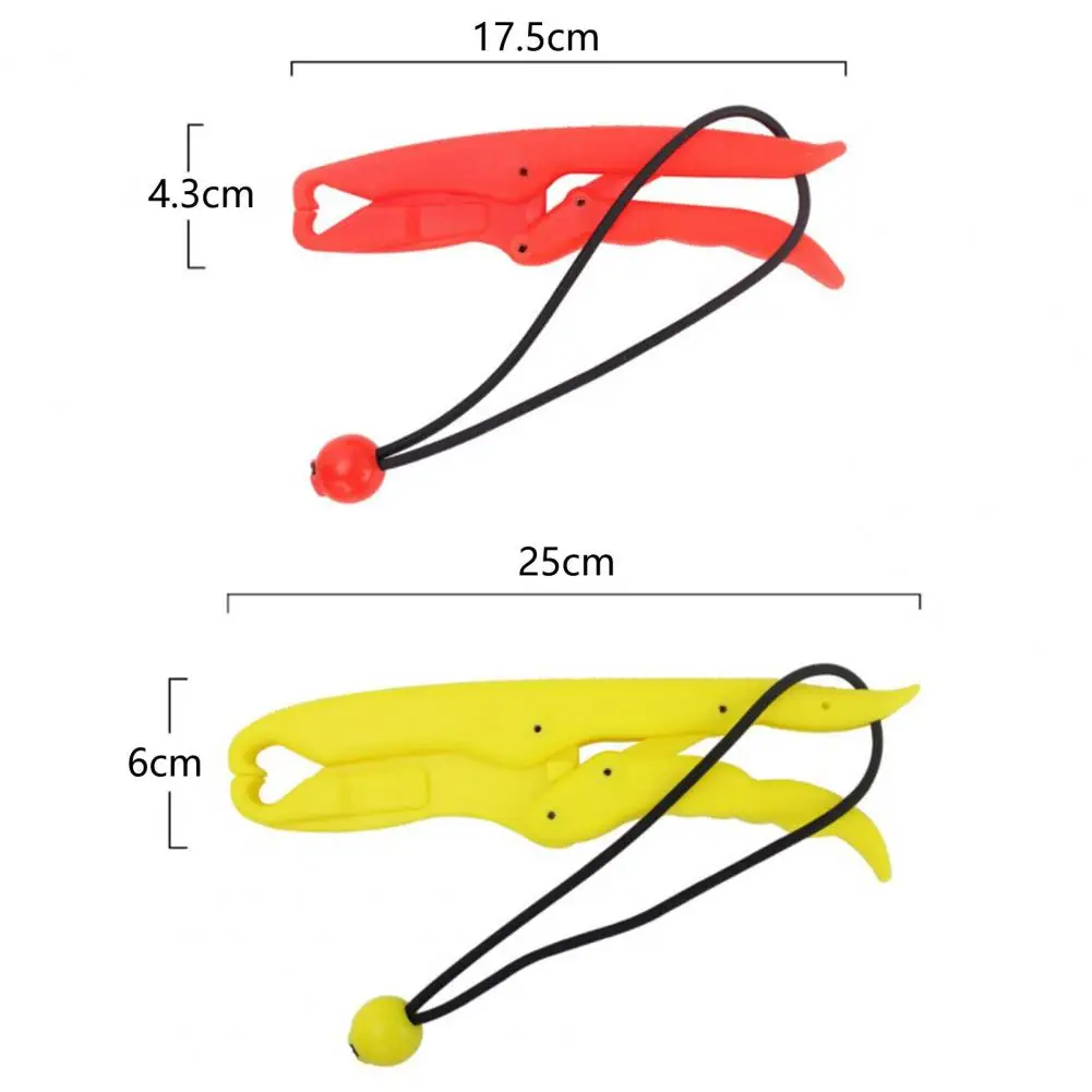Praktyczne szczypce wędkarskie bez zapachu czerwony/żółty kontroler ryb drobne wykonanie zacisk do ryb