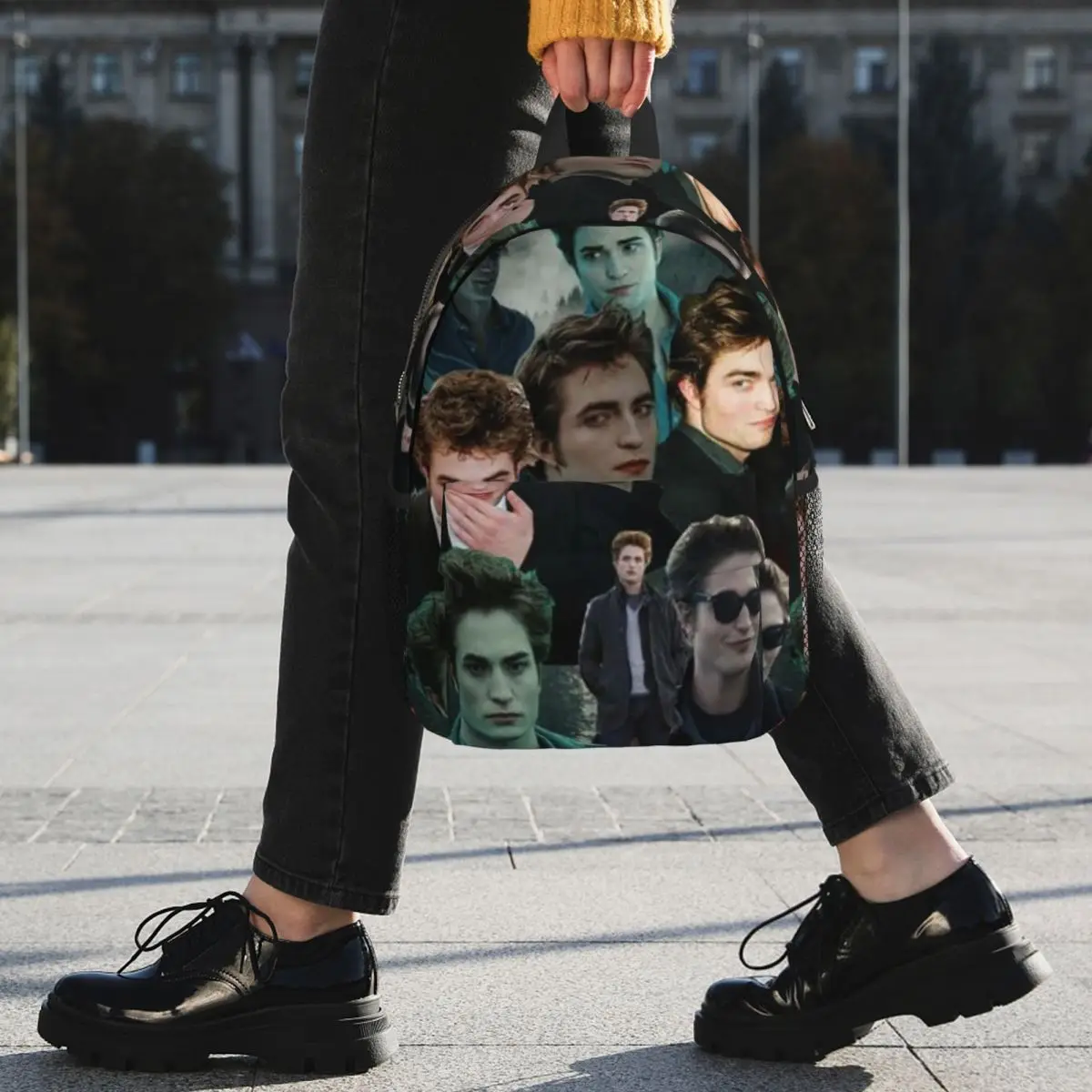 Edward Cullen Twilight Backpack Student BookBag Children School Bag Computer Shoulder Bags for Boys Girls