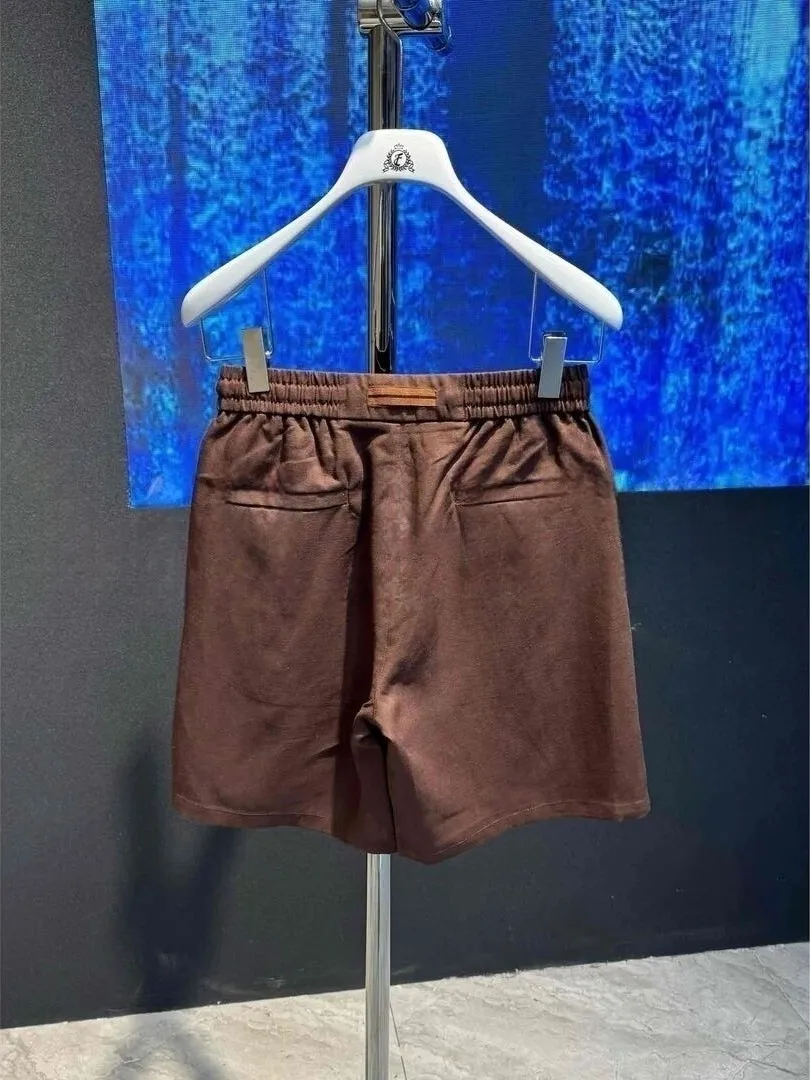 High-End Lyocell Cotton Linen Blend Fashionable Shorts Men Summer Thin Trendy Drawstring Casual Outdoor Wear Five-Quarter Pants