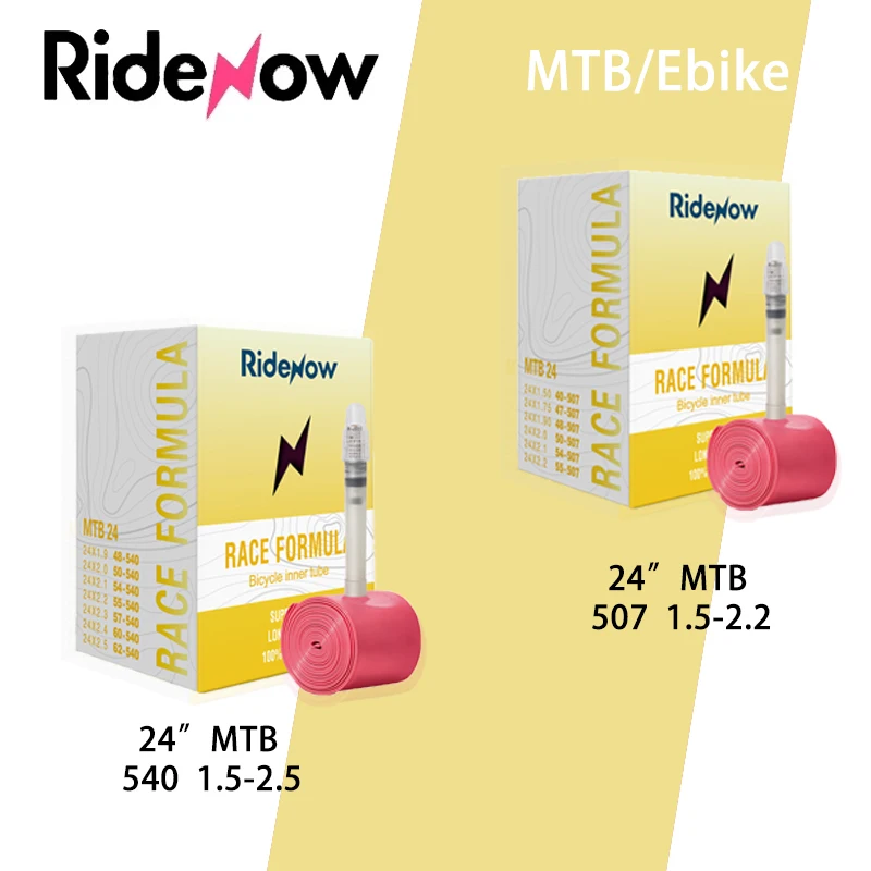 Ridenow Bicycle Inner Tube 24inch  507 540  FV45mm For BMX Folding Bike Tire MTB 24INCH Bike Tires Tube French valve image 2