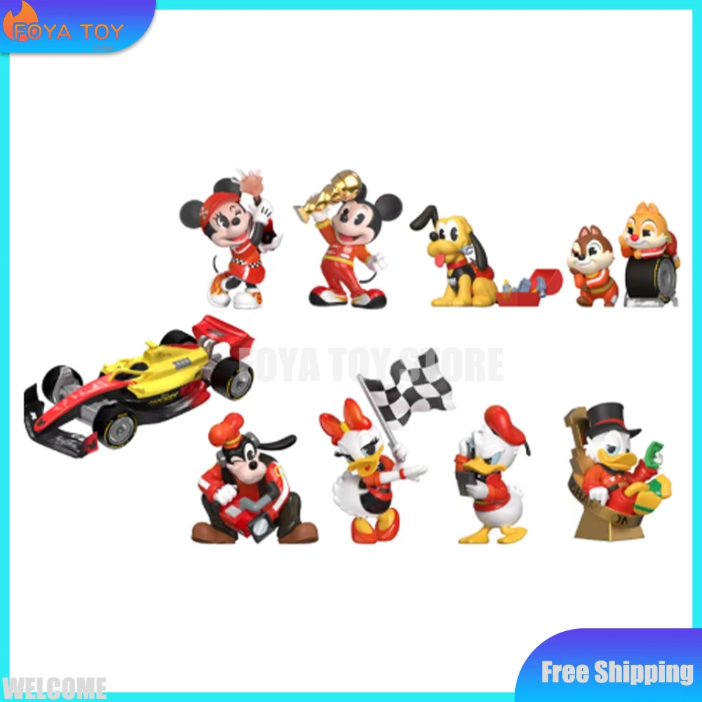 Neue Original MINISO Blind Box Mickey F1 Moment Of Glory Serie Überraschungsbox Niedliche Cartoon-Anime-Figur Kawaii Mini-Puppen Spielzeug Geschenk