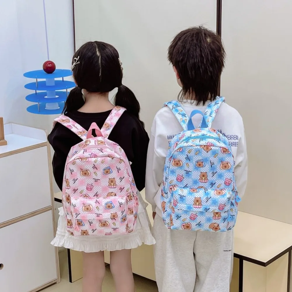 Leuke Capybara Capybara Rugzak Casual All-match Schooltas Cartoon Opbergtas