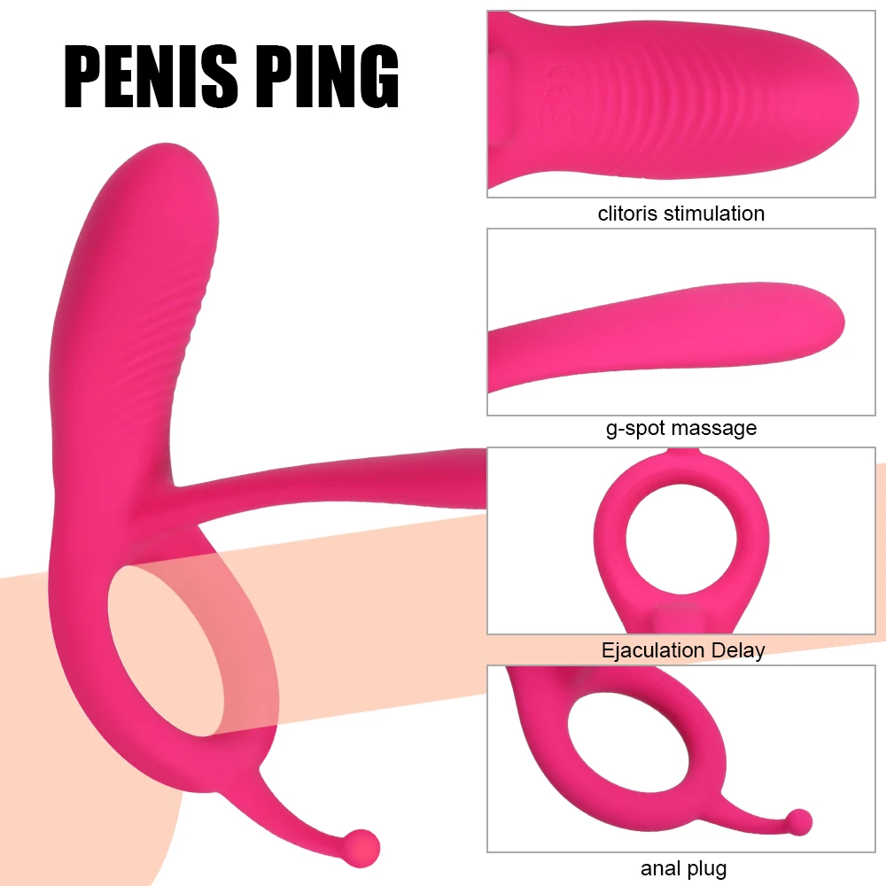 OLO Remote Cock Ring Clitoral Stimulator Adult Sex Toys For Couples 10 Speed Penis Rings Vibrator Prostate Massager for Men