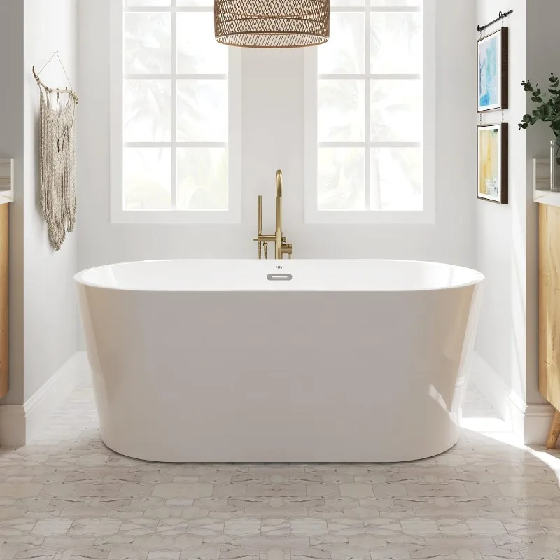 

Freestanding bathtub, classic freestanding bathtub modern Includes drain and classic slotted overflow