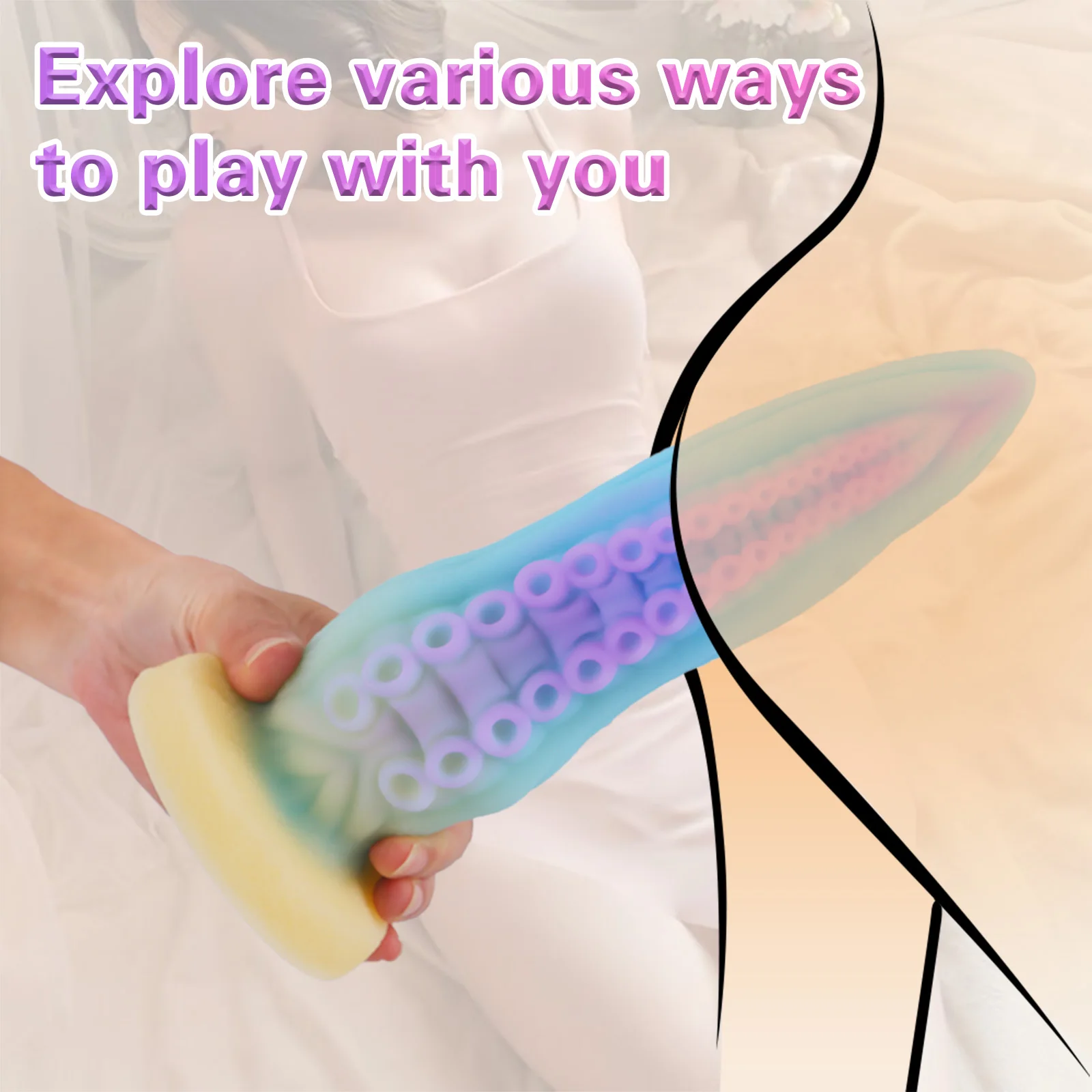 3 Size Octopus Tentacle Dildo Large Anal Plug Dilatator Anus Butt Plug Suction Cup Stimulation Anal Sex Toys for women/men 18+