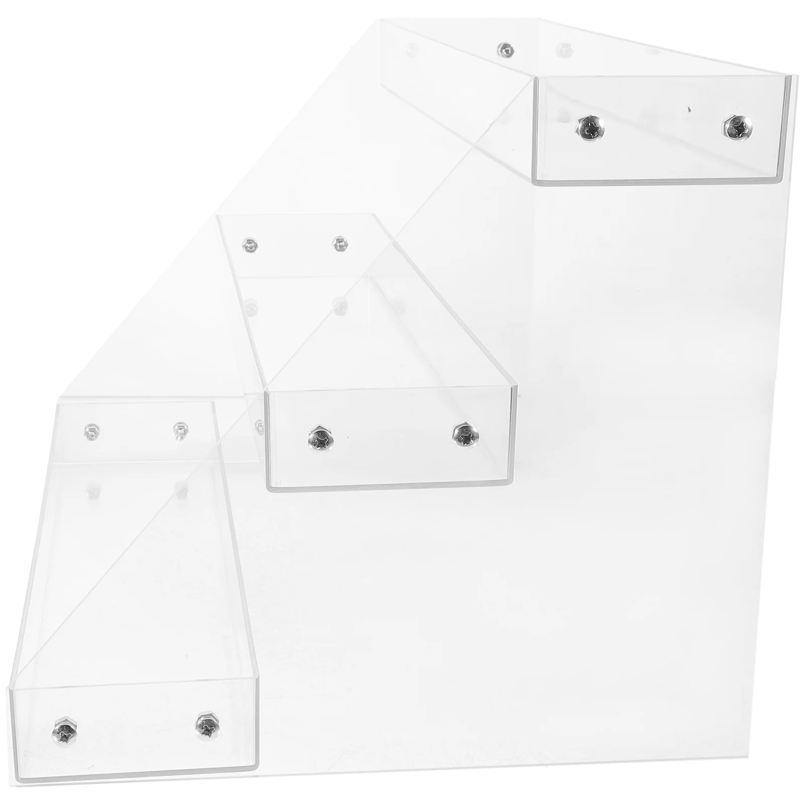 

Beverage Display Rack Acrylic Drinks Shelf Clear Riser Transparent Food Storage Show